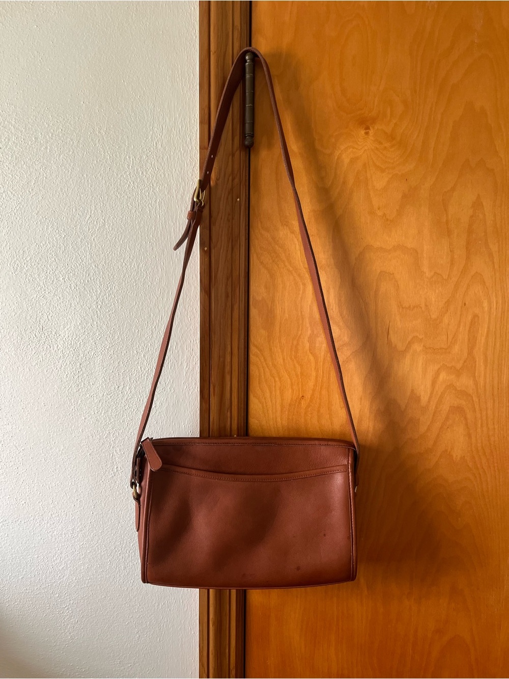 Coach Taylor Zip Bag (style #9944) British Tan - 90s crossbody